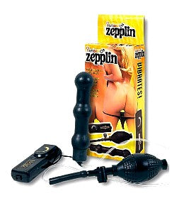 Zepplin Black Inflatable Vibrating Anal Wand