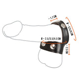 Rebel Mens Gear Cock Strap With Ball Stretcher