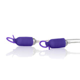 Purple Silicone Vibrating Nipple Pleasurizers