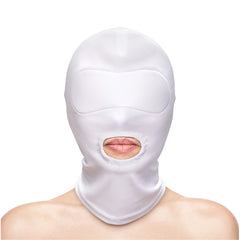 Fetish and Fashion Mouth Hood White