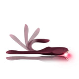 Rocks Off Two Vibe Burgundy Ultimate Flexible Pleasure Vibe