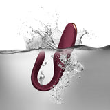 Rocks Off Two Vibe Burgundy Ultimate Flexible Pleasure Vibe