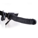 Fetish Fantasy Series 11 Inch Vibrating Hollow Strap On Black