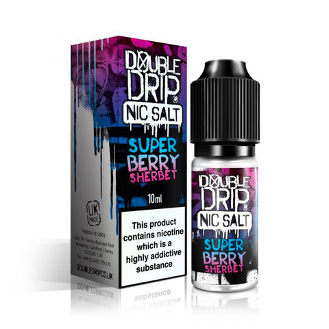 Double Drip Nic Salt Super Berry Sherbet 50/50 10mg 10ml