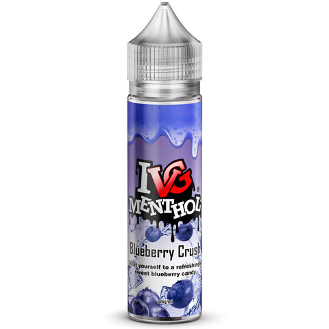 IVG ELiquid Menthol Blueberry Crush 0mg 50ml
