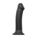 Strap On Me Silicone Dual Density Bendable Dildo Medium Black