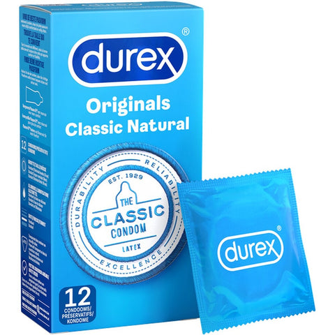 Durex Classic Natural Condoms 12 Pack