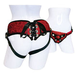 SportSheets Plus Size Red Lace With Satin Corsette Strap On