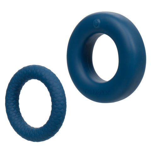 Link Up Optimum Vibrating Cock Ring Set Blue