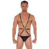 Leather Strappy Body Male